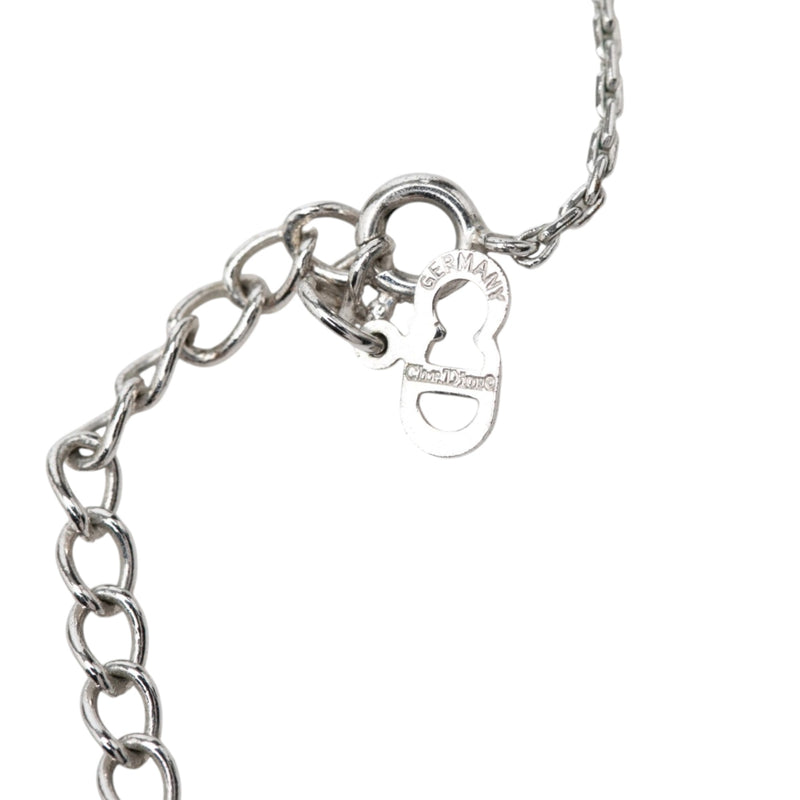 Brass and Strass CD Logo Pendant Necklace - Image 5