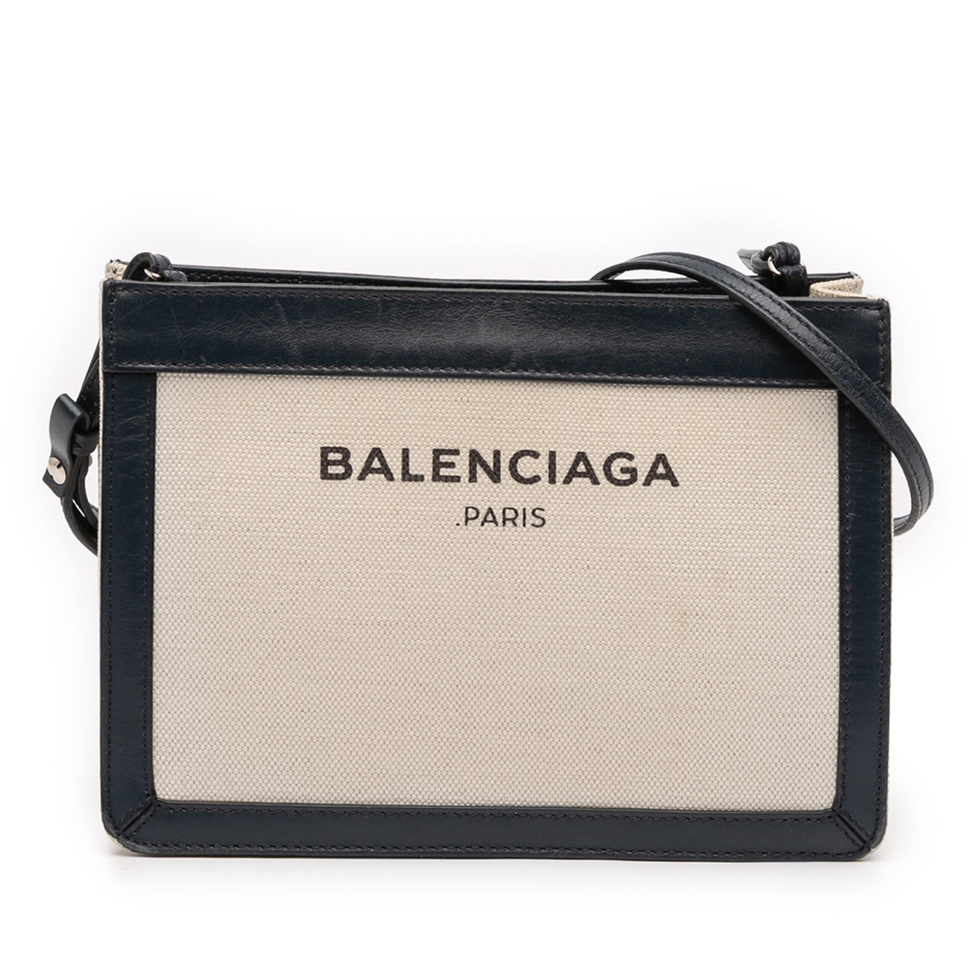 Canvas Navy Pochette Crossbody - Image 1