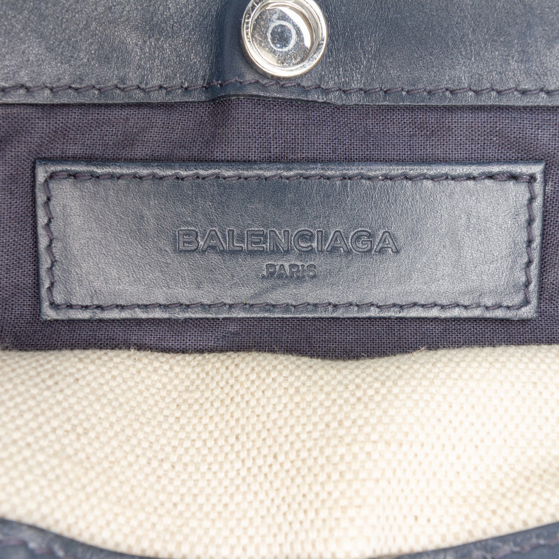 Canvas Navy Pochette Crossbody - Image 5