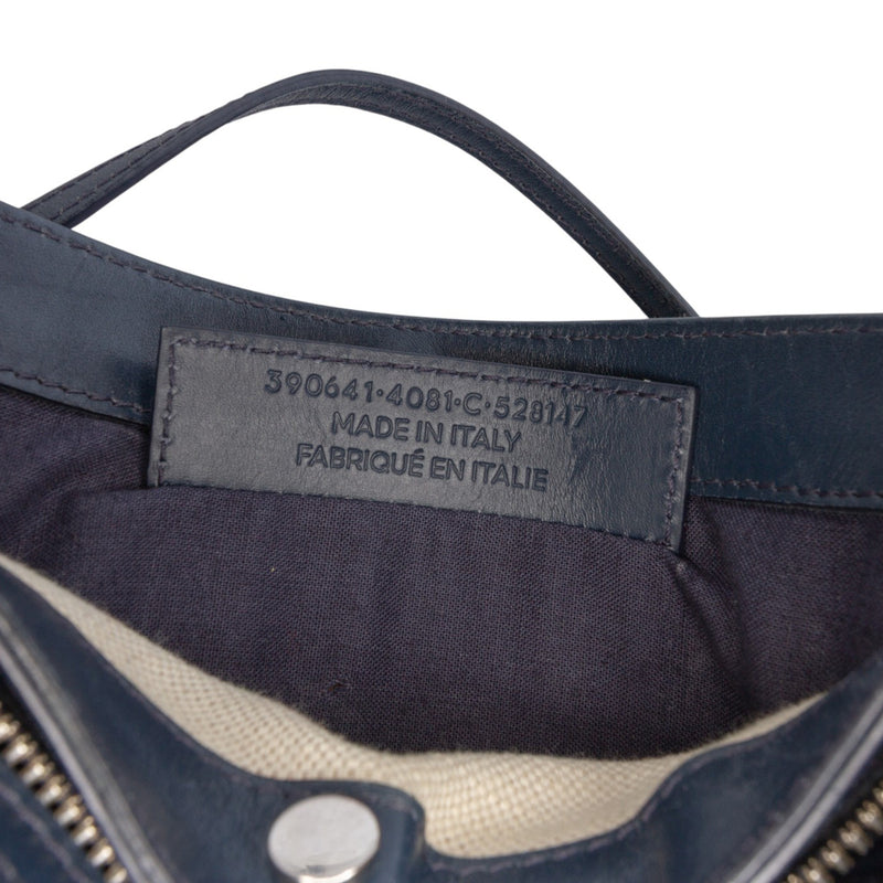 Canvas Navy Pochette Crossbody - Image 6