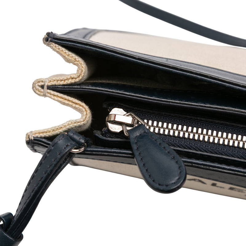 Canvas Navy Pochette Crossbody - Image 8