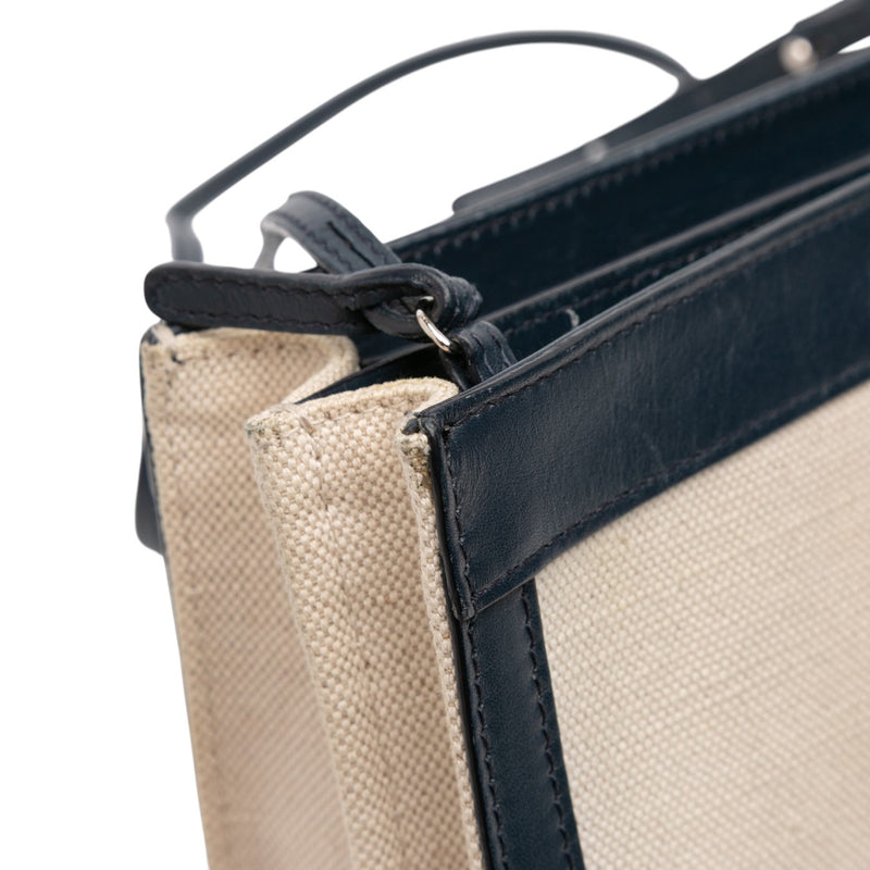 Canvas Navy Pochette Crossbody - Image 9