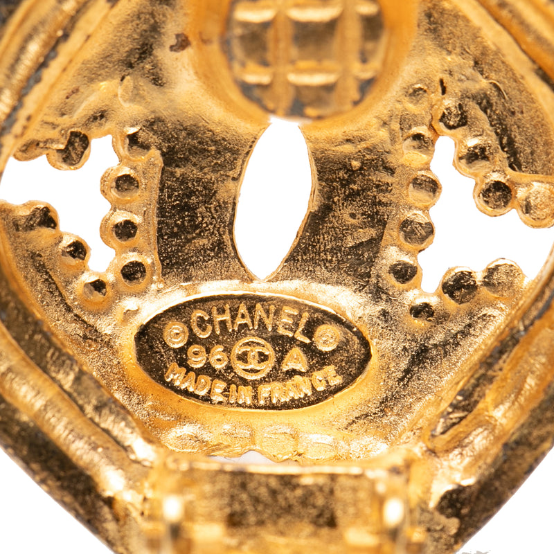CC Gold Plated Clip On Earrings - Image 3