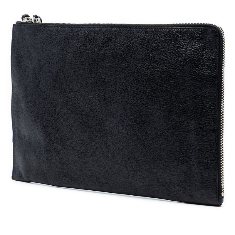Goatskin Motocross Classic Metallic Edge Clutch - Image 2
