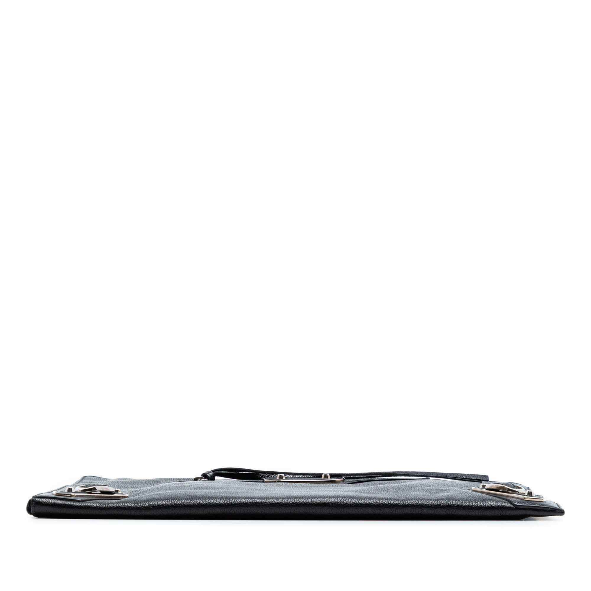 Goatskin Motocross Classic Metallic Edge Clutch - Image 3