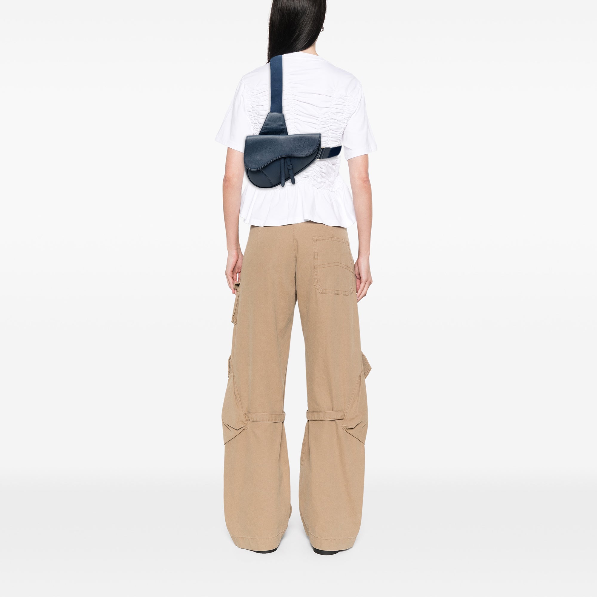 Grained Calfskin Saddle Crossbody - Image 7