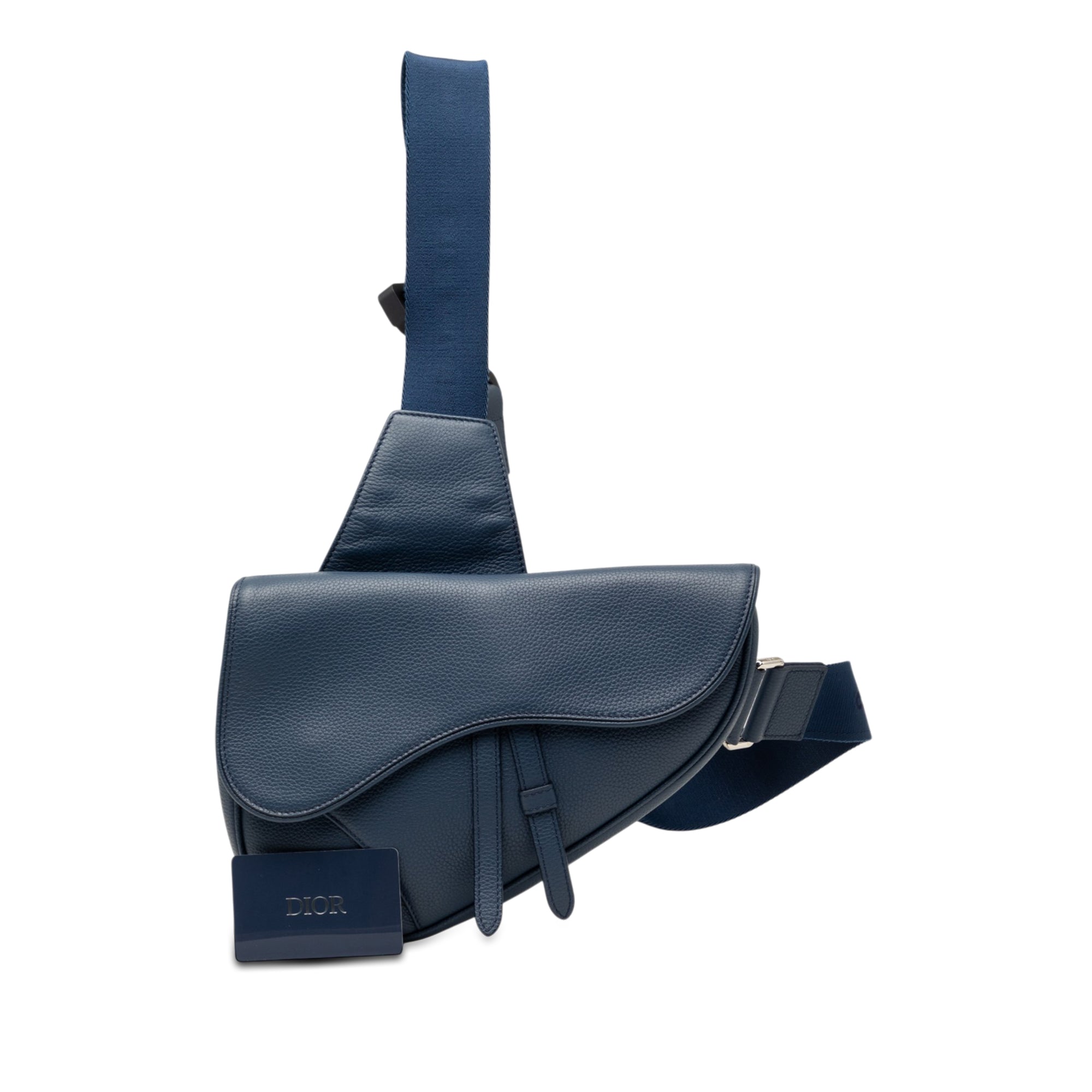 Grained Calfskin Saddle Crossbody - Image 8