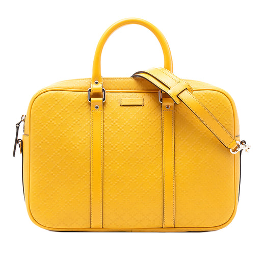 Medium Diamante Bright Leather Business Bag - Image 1