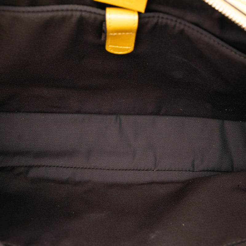 Medium Diamante Bright Leather Business Bag - Image 4
