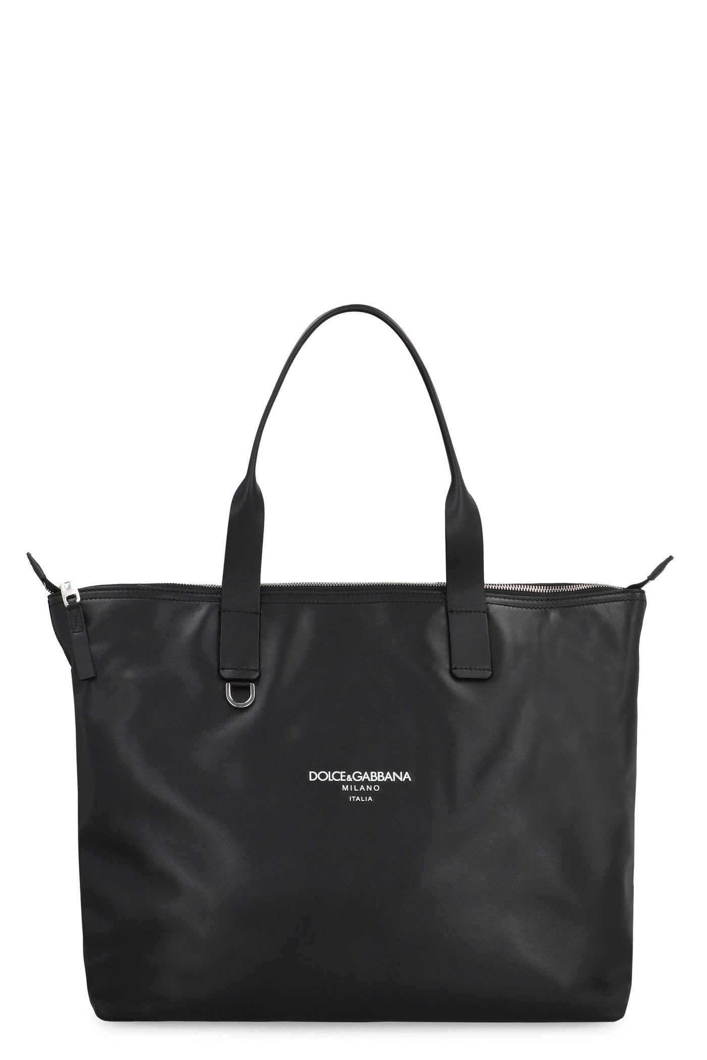 Dolce & Gabbana Adamo Tote Bag — Black Calf Leather