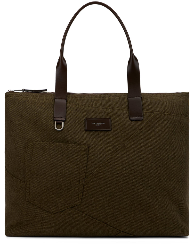 Dolce & Gabbana Tote Bag — Green Cotton