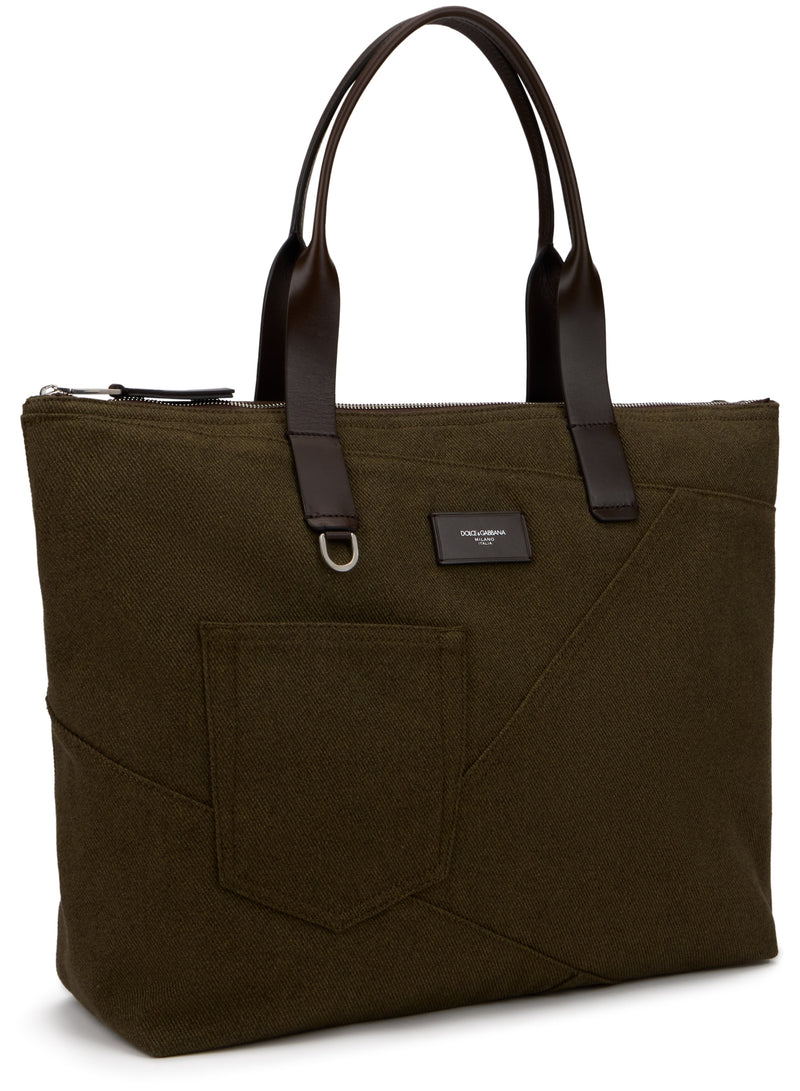 Dolce & Gabbana Tote Bag — Green Cotton