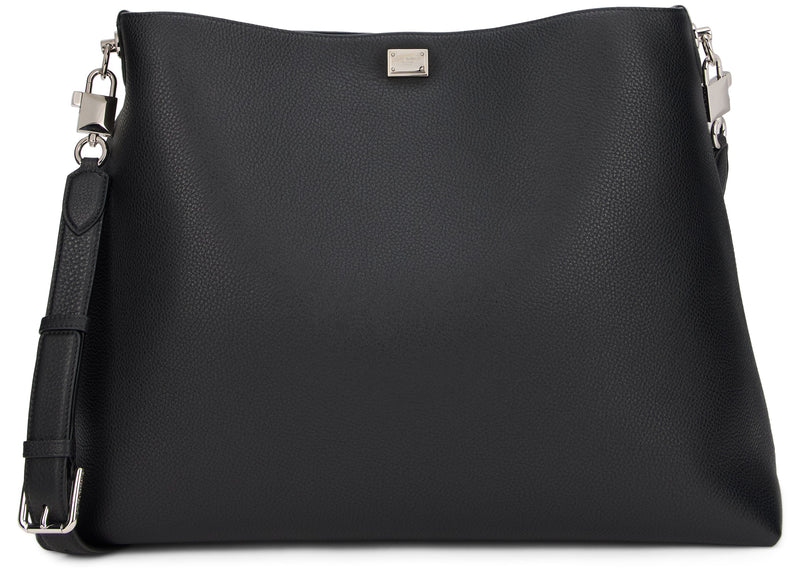 Dolce & Gabbana Vittoria Tote Bag — Black Calfskin
