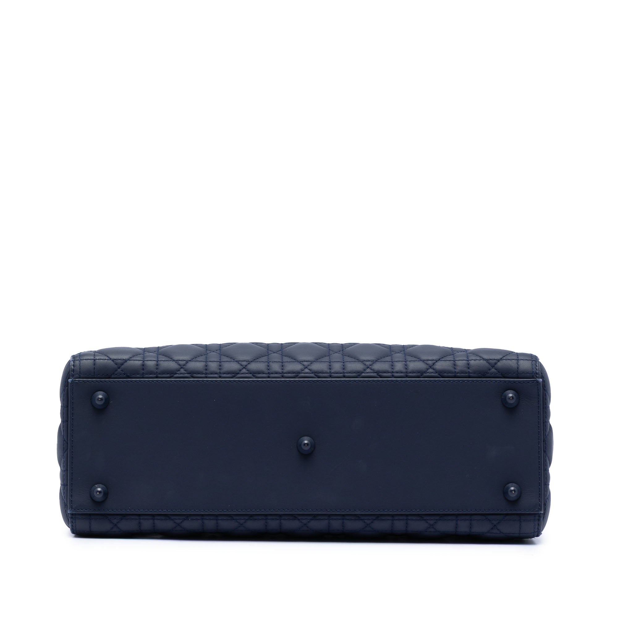 Large Ultra Matte Calfskin Cannage Lady Dior - Image 3