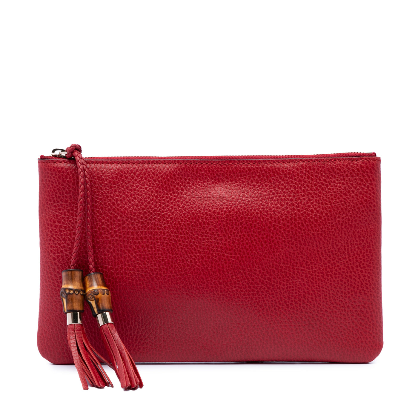 Calfskin Bamboo Clutch - Image 1