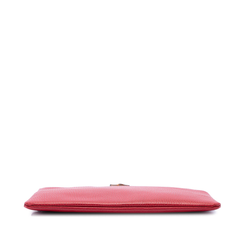 Calfskin Bamboo Clutch - Image 3