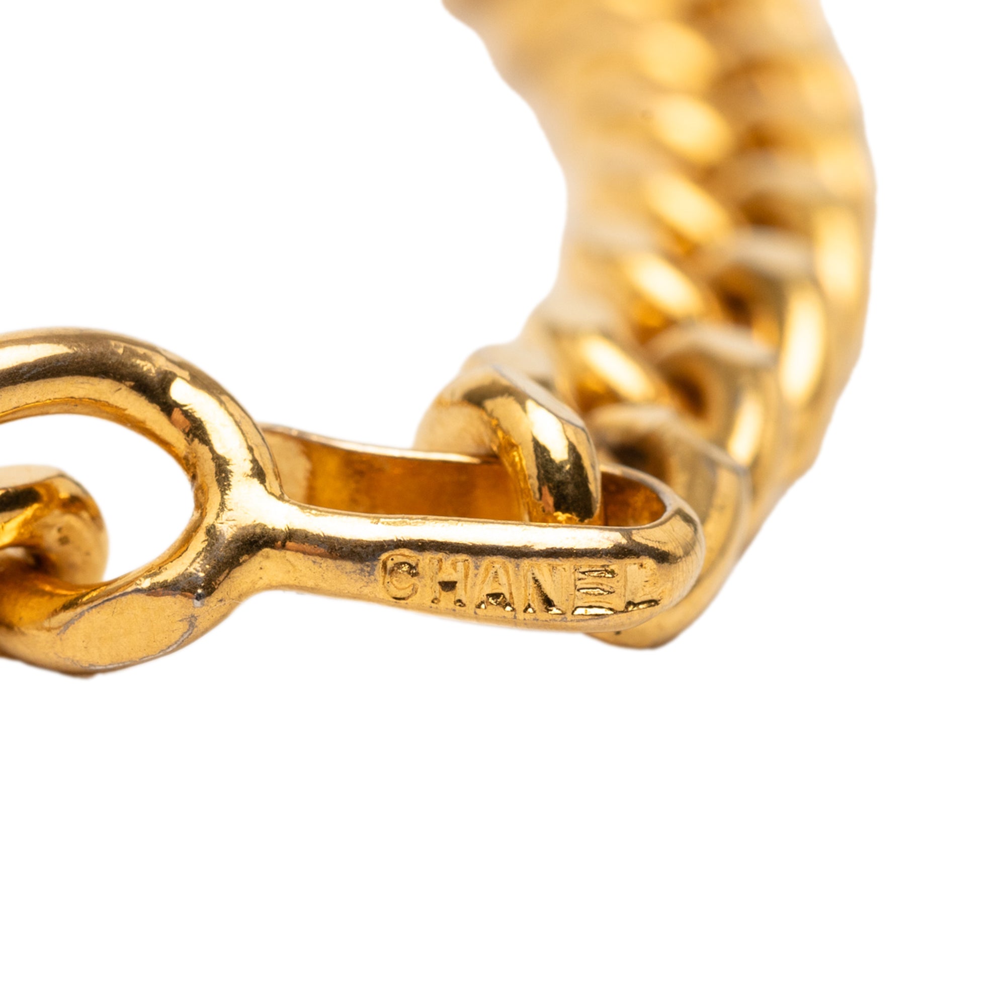 Gold Plated Double Strand Link Chain Necklace - Image 2