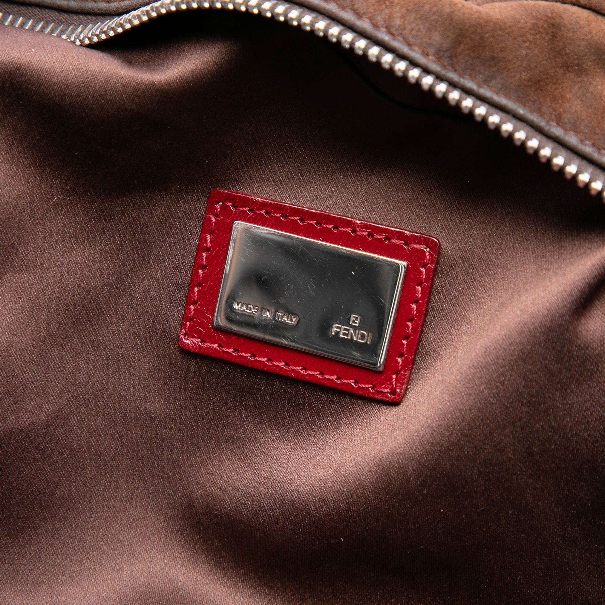 Sequin and Crystal Embellished Suede Oyster Shoulder Bag - Image 5