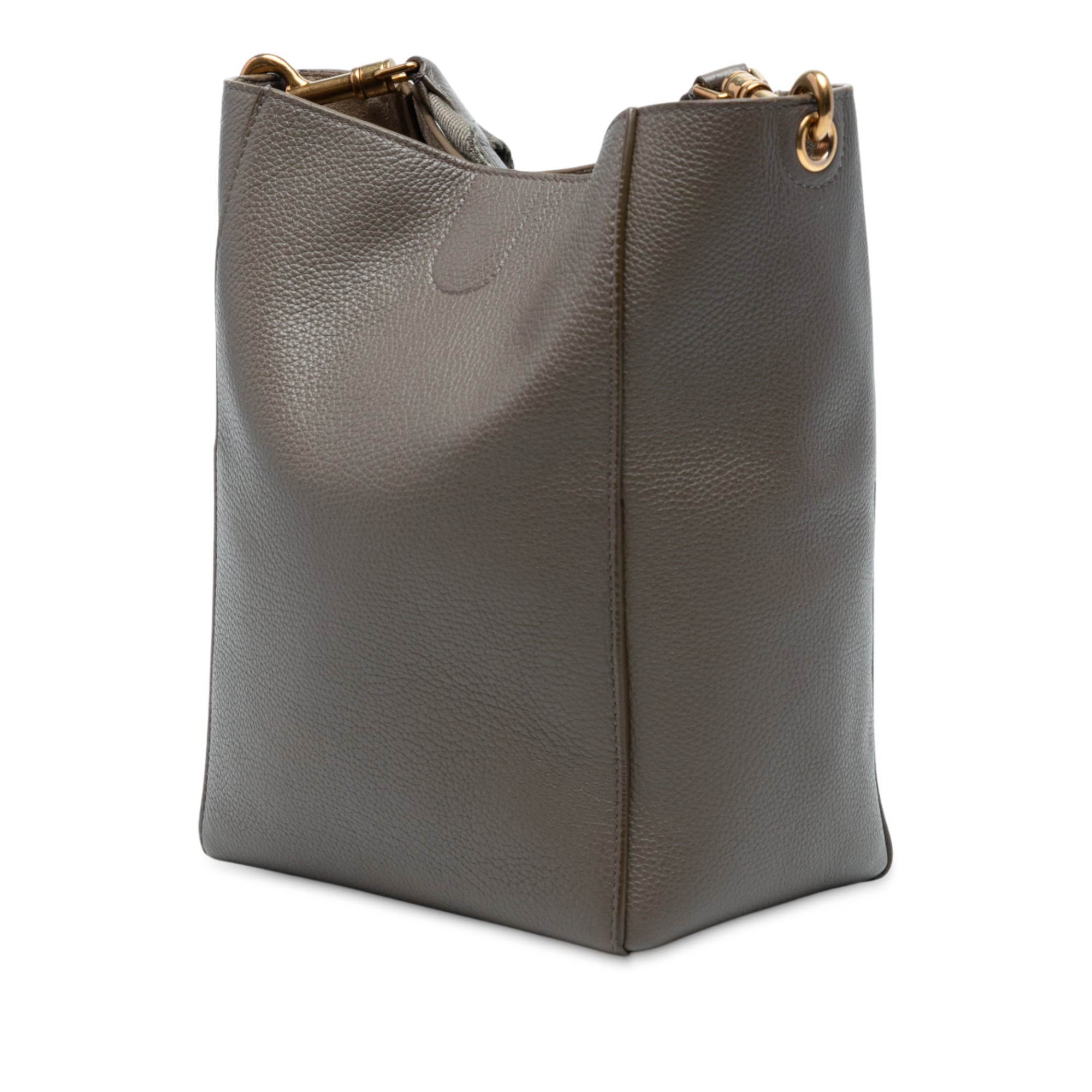 Small Soft Grained Calfskin Seau Sangle Bucket Bag - Image 2
