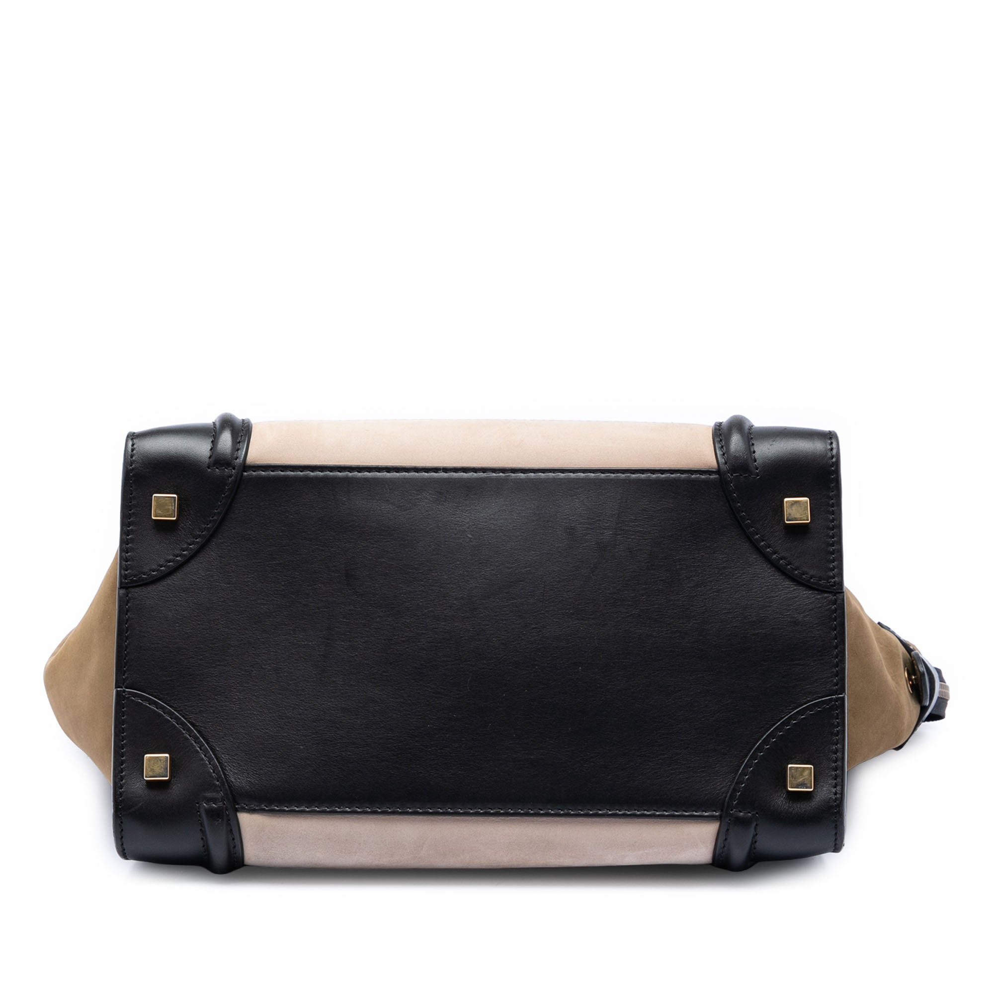 Mini Tricolor Nubuck and Calfskin Luggage Tote - Image 3