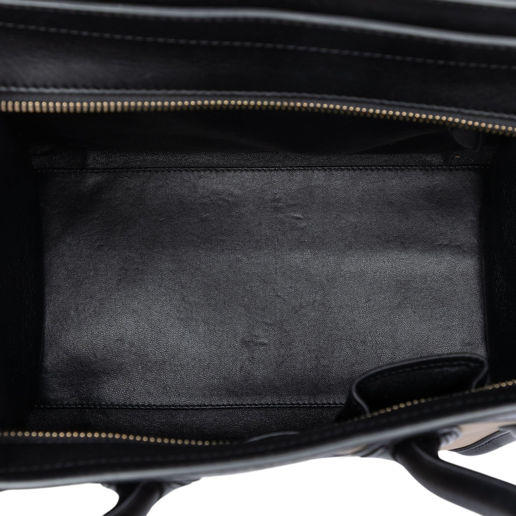 Mini Tricolor Nubuck and Calfskin Luggage Tote - Image 4
