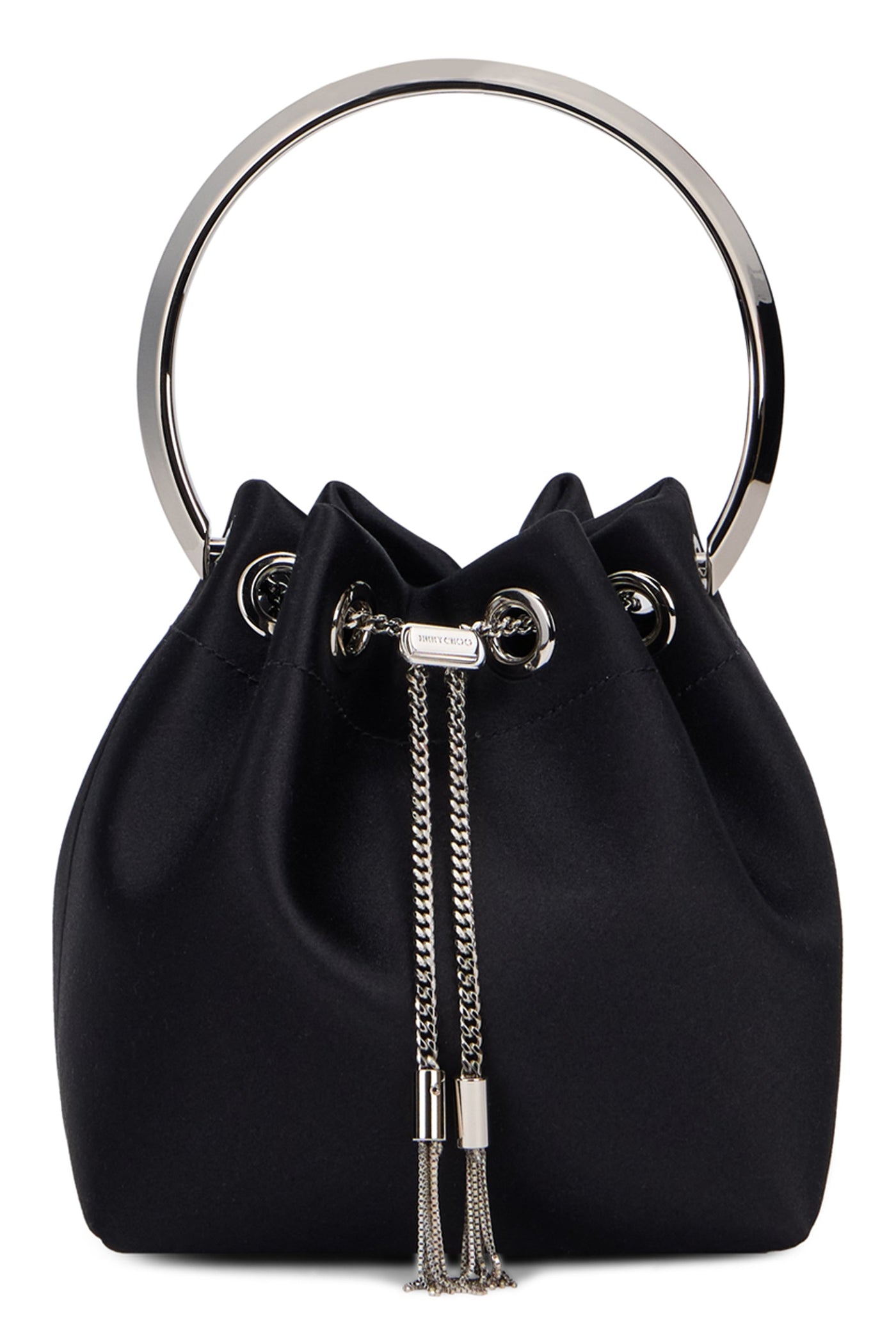 Jimmy Choo Bon Bucket Bag — Black Viscose