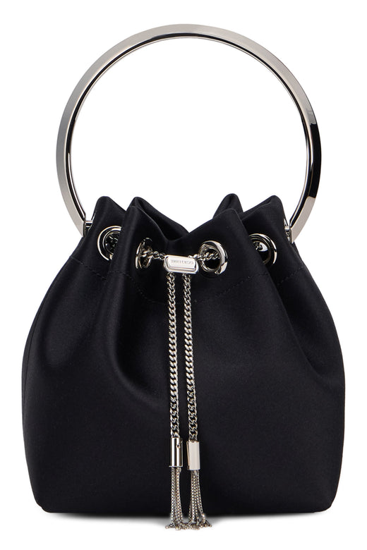 Jimmy Choo Bon Bucket Bag — Black Viscose