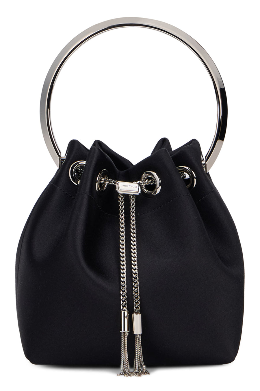Jimmy Choo Bon Bucket Bag — Black Viscose