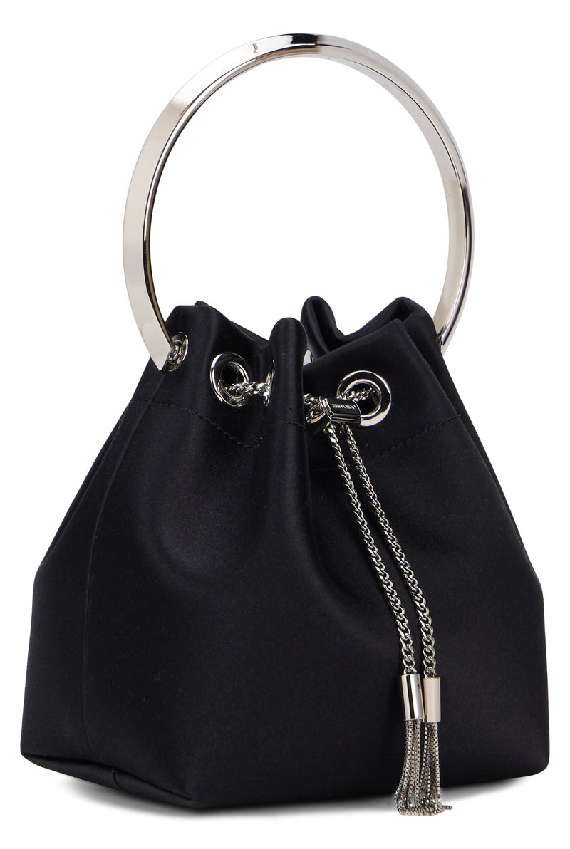 Jimmy Choo Bon Bucket Bag — Black Viscose