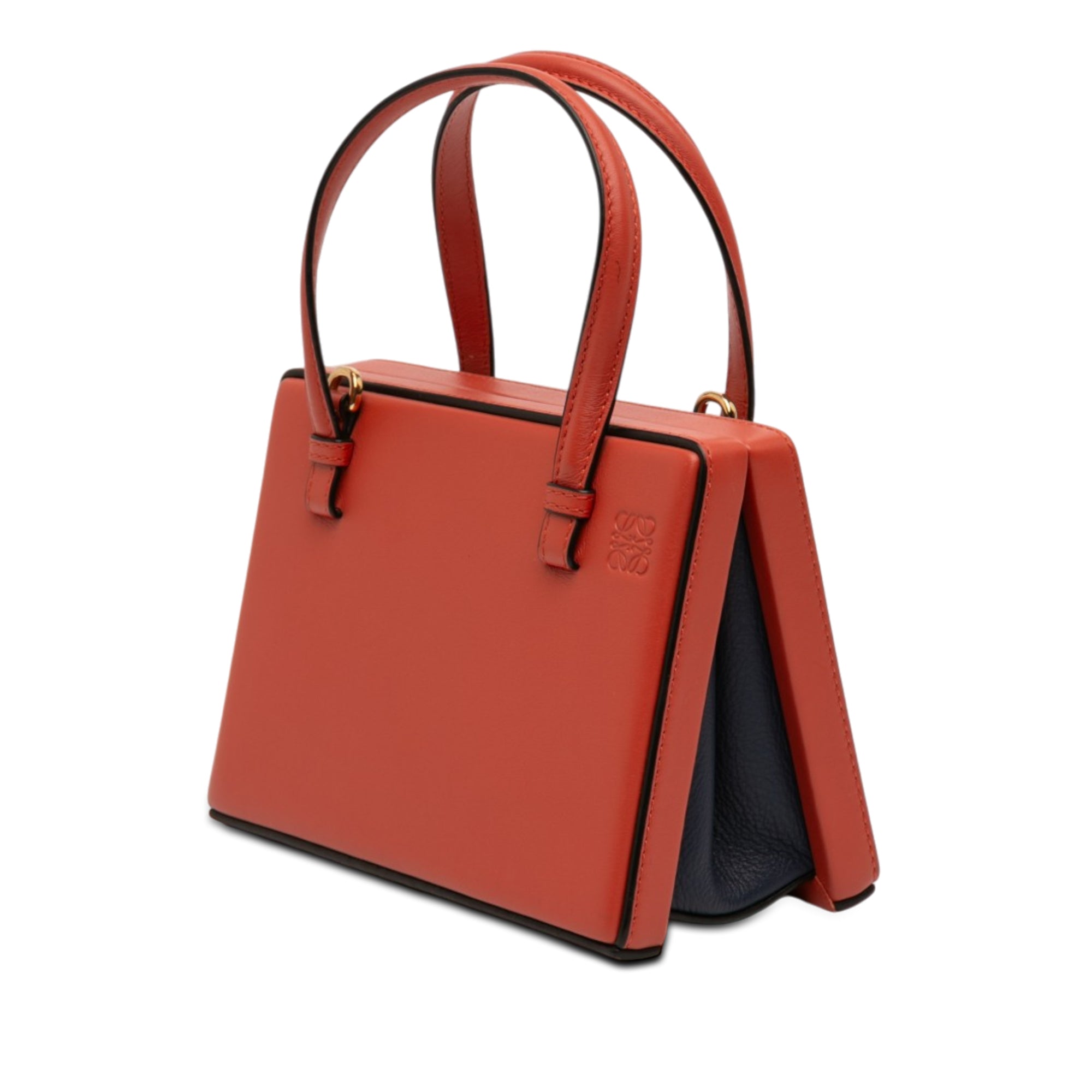 Small Leather Tokyo Postal Top Handle Bag - Image 2