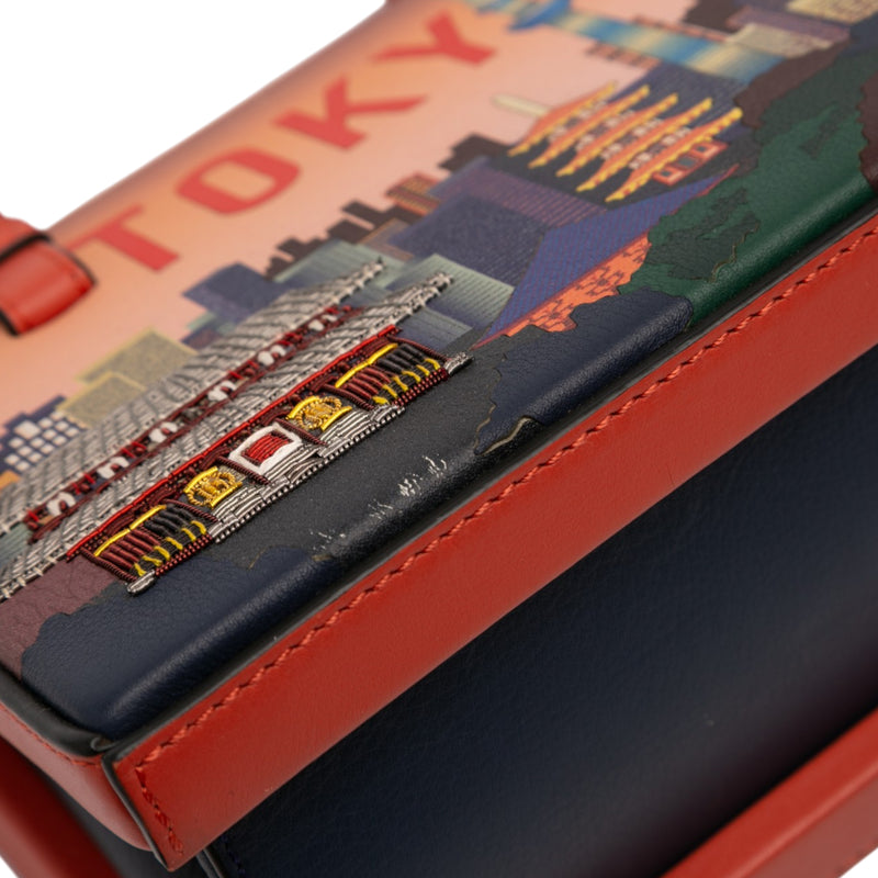 Small Leather Tokyo Postal Top Handle Bag - Image 4