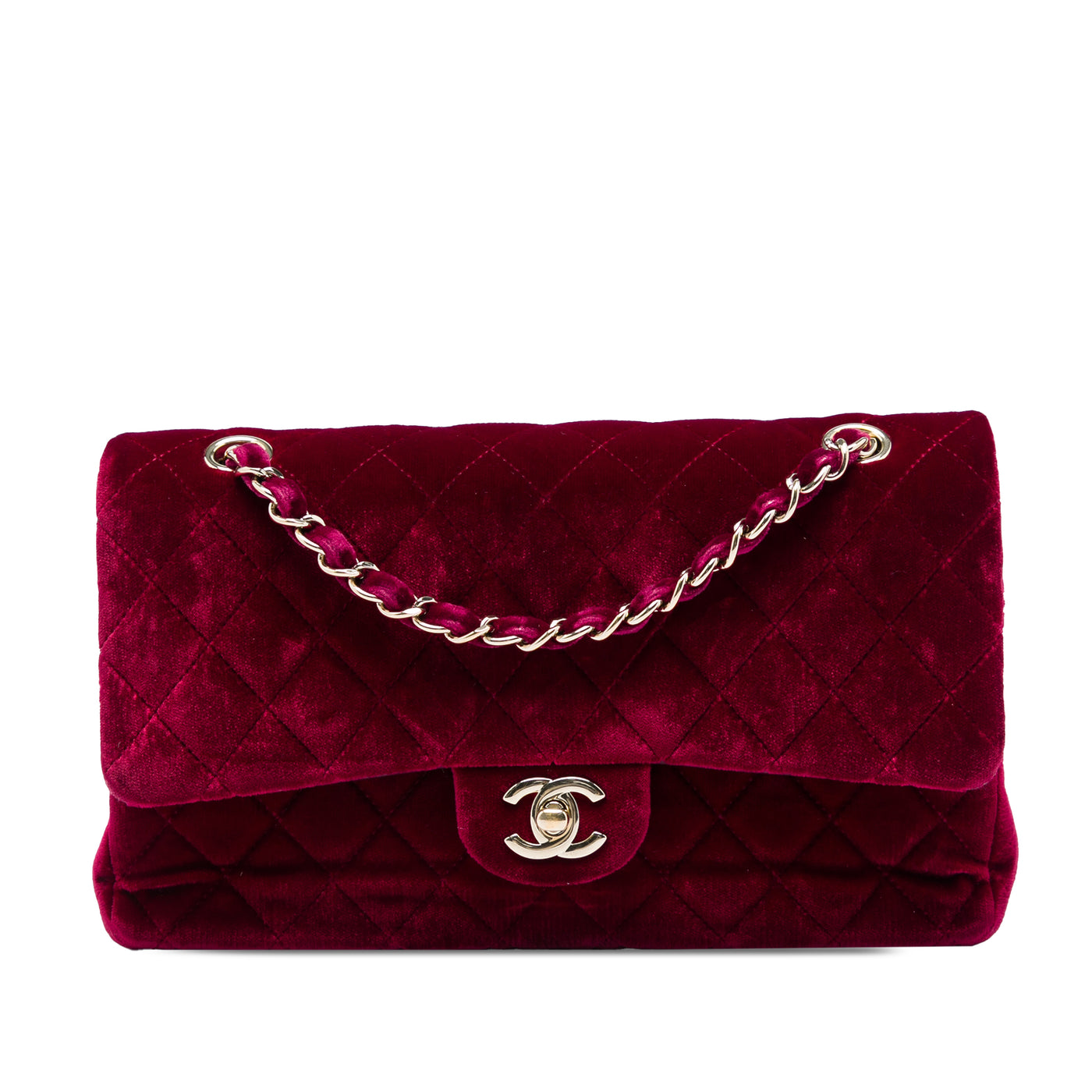 Medium Classic Velvet Double Flap - Image 1