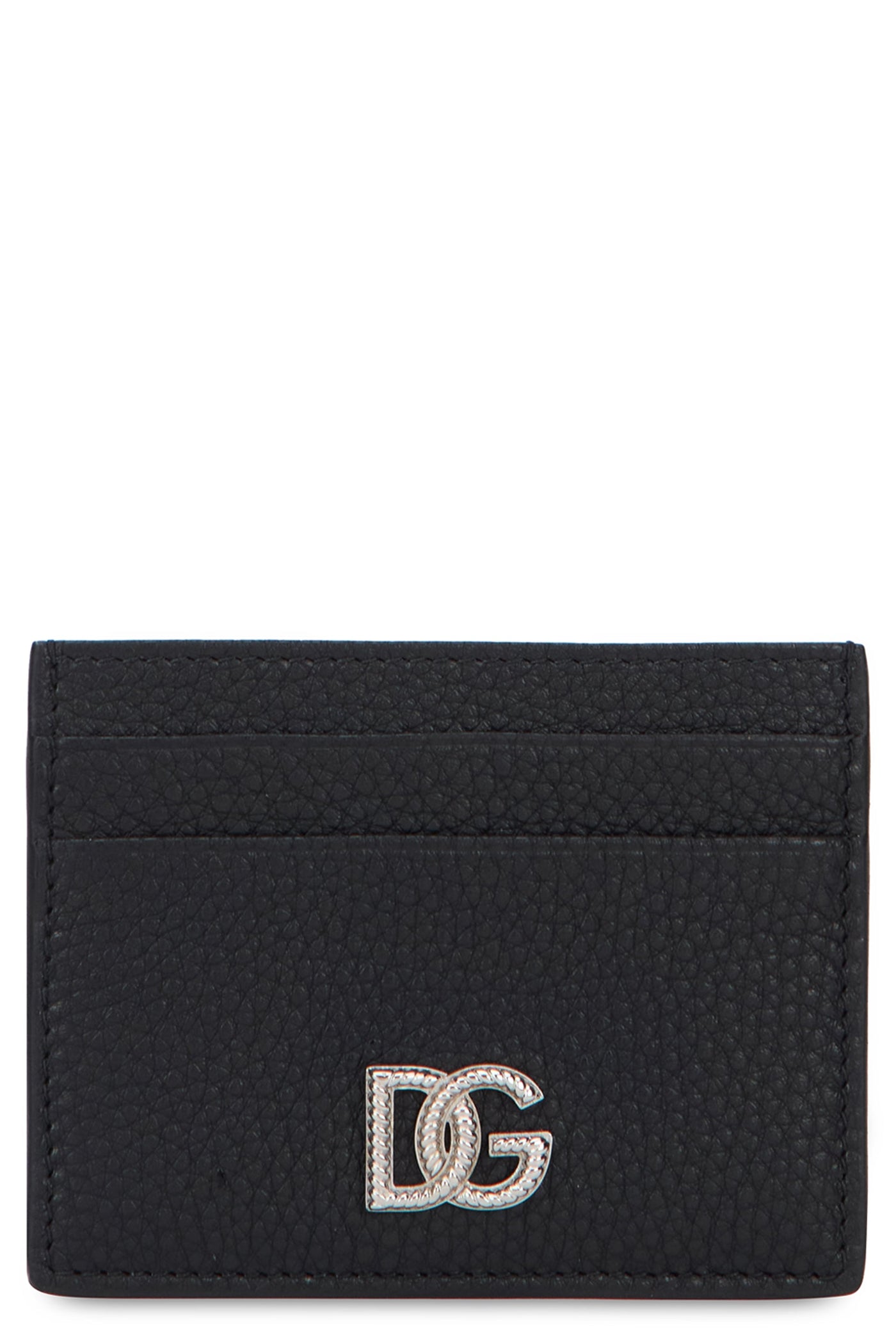 Dolce & Gabbana Leather Card Case — Black Cases