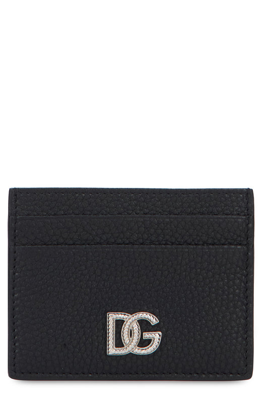 Dolce & Gabbana Leather Card Case — Black Cases