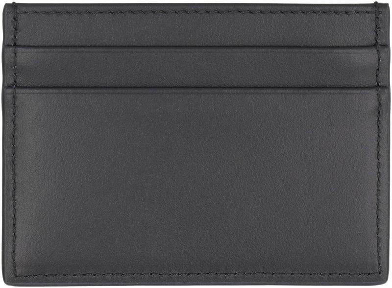 Dolce & Gabbana Smooth Calfskin Card Case — Black Calf Cases