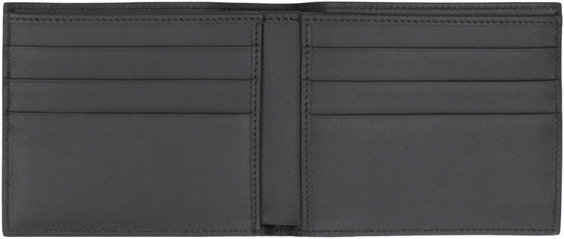 Dolce & Gabbana Calf Leather Flap-Over Wallet — Black Cardholders