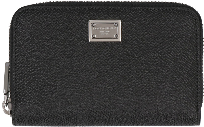 Dolce & Gabbana Dauphine Calf Leather Wallet — Black