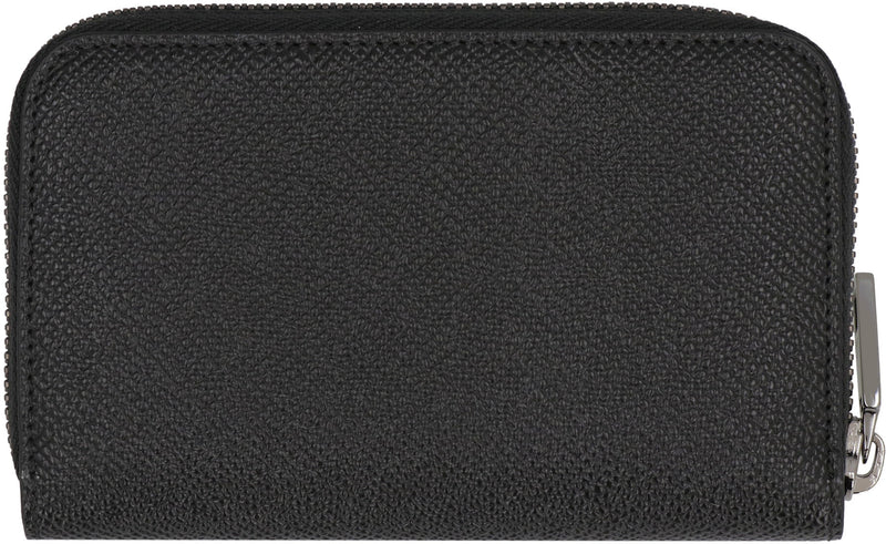 Dolce & Gabbana Dauphine Calf Leather Wallet — Black
