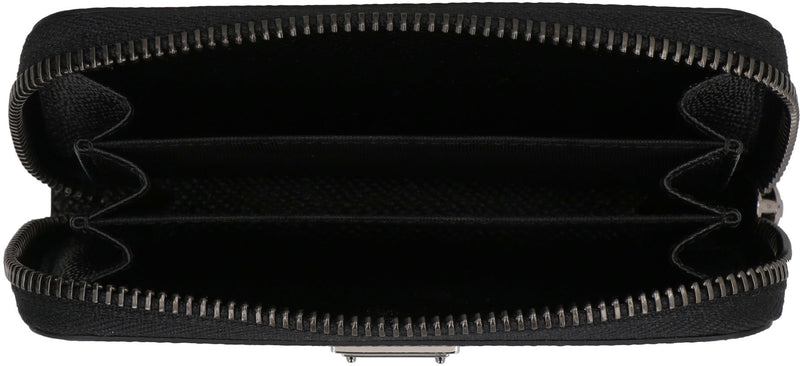 Dolce & Gabbana Dauphine Calf Leather Wallet — Black