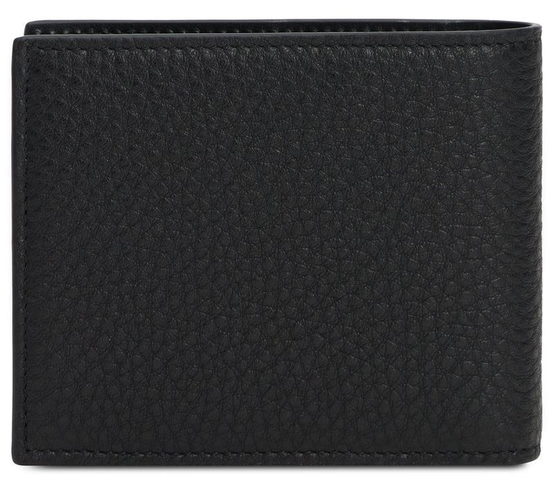 Dolce & Gabbana Logo-Embellished Wallet — Black Calfskin