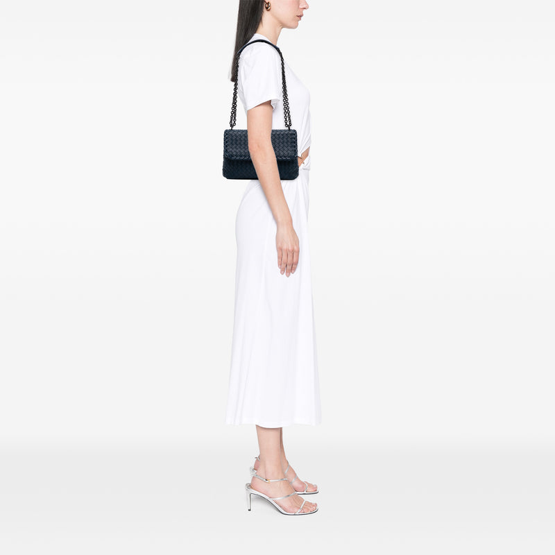 Small Nappa Intrecciato Olimpia Crossbody - Image 9