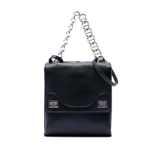 Soft Calf Double Turnlock Satchel - Image 1