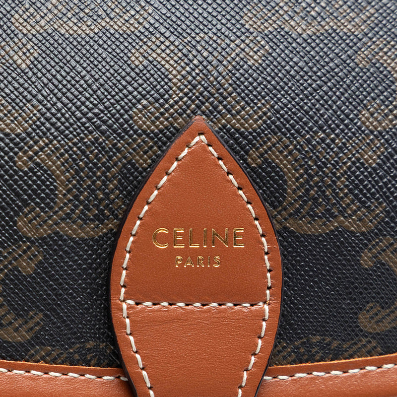 Medium Triomphe Coated Canvas Folco Crossbody - Image 5