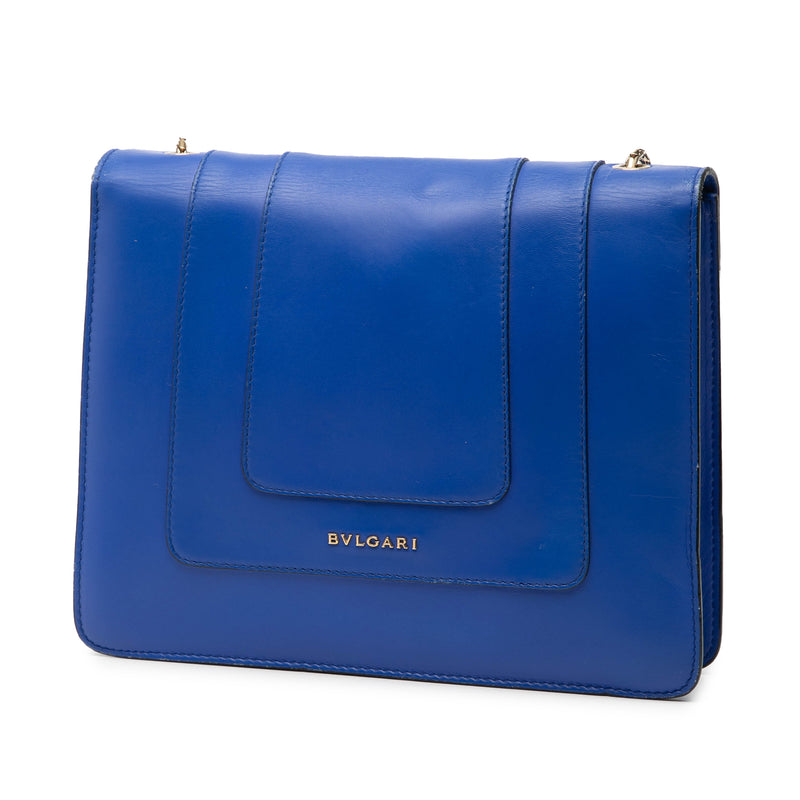 Small Leather Square Serpenti Forever Chain Crossbody - Image 2