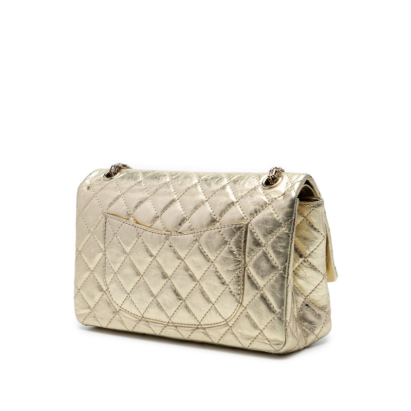 Quilted Metallic Aged Calfskin Reissue 2.55 Double Flap 226 - Image 2