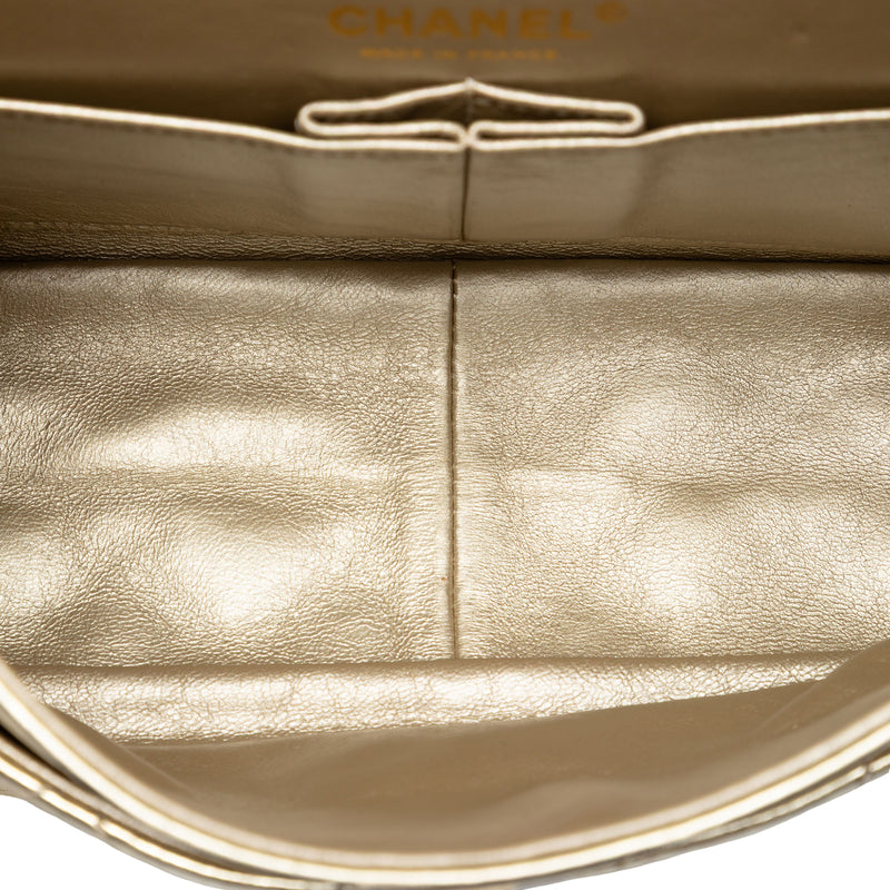 Quilted Metallic Aged Calfskin Reissue 2.55 Double Flap 226 - Image 4