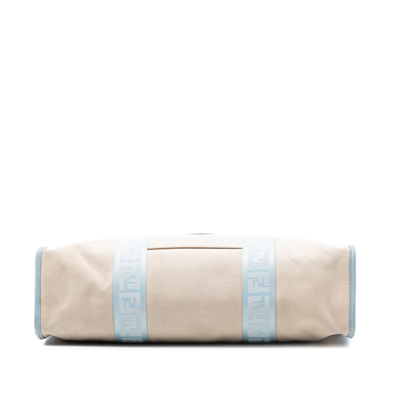 Zucca Trimmed Canvas Tote - Image 3