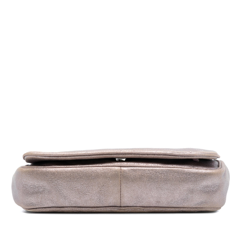 CC Quilted Metallic Lambskin Wallet On Chain - Image 3