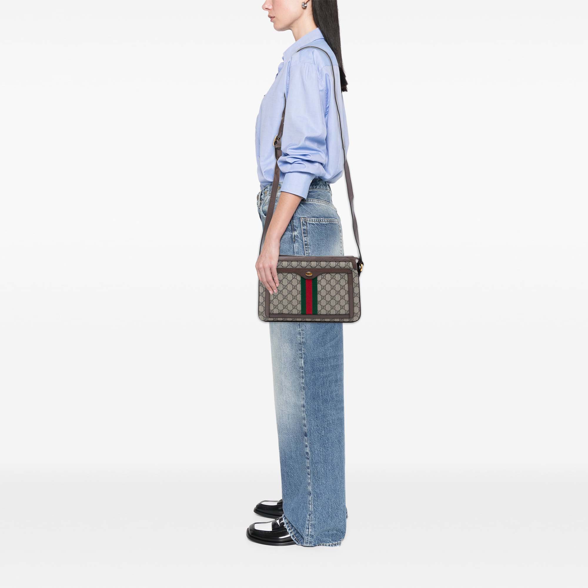 Medium GG Supreme Web Ophidia Crossbody - Image 7