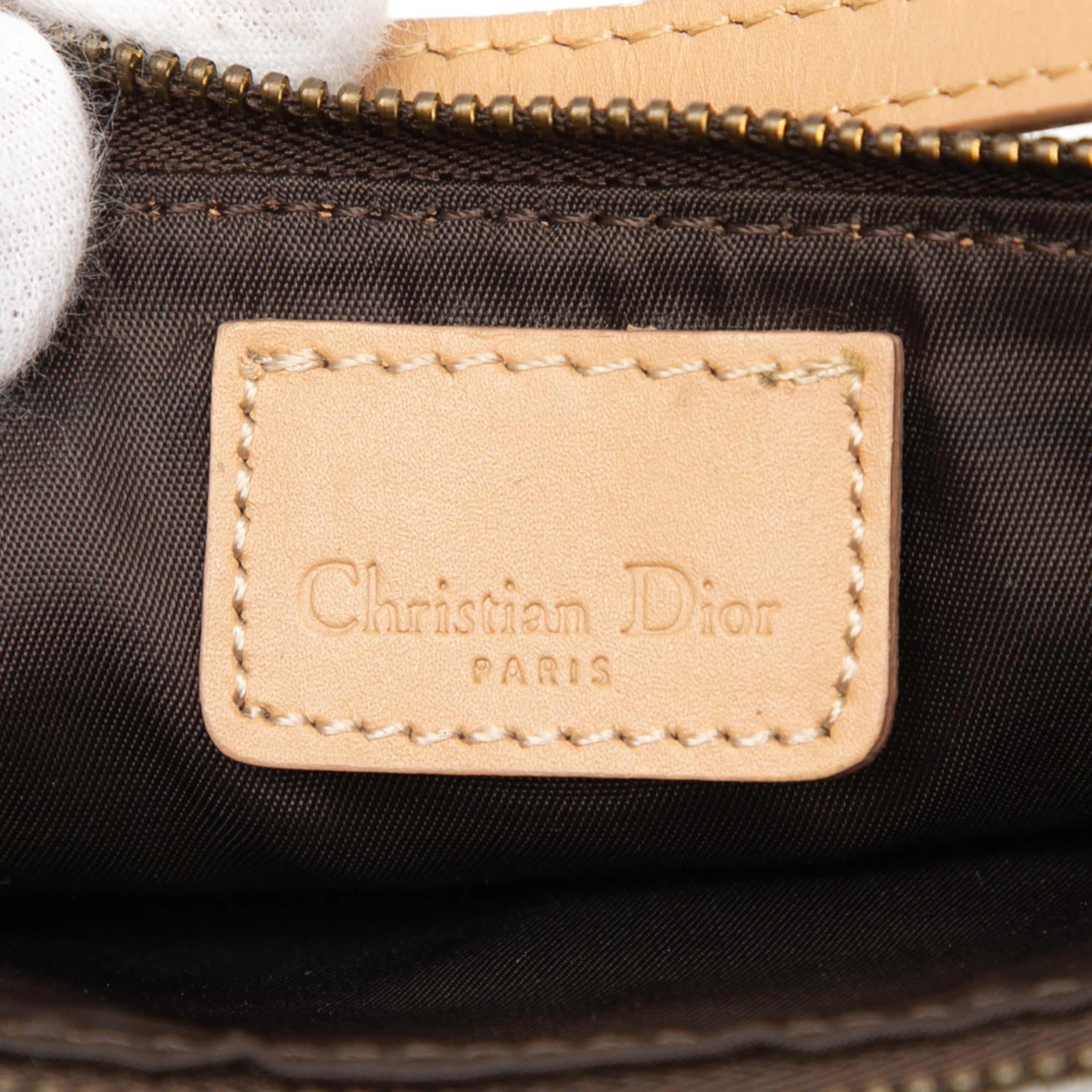 Mini Diorissimo Canvas Saddle Pochette - Image 5
